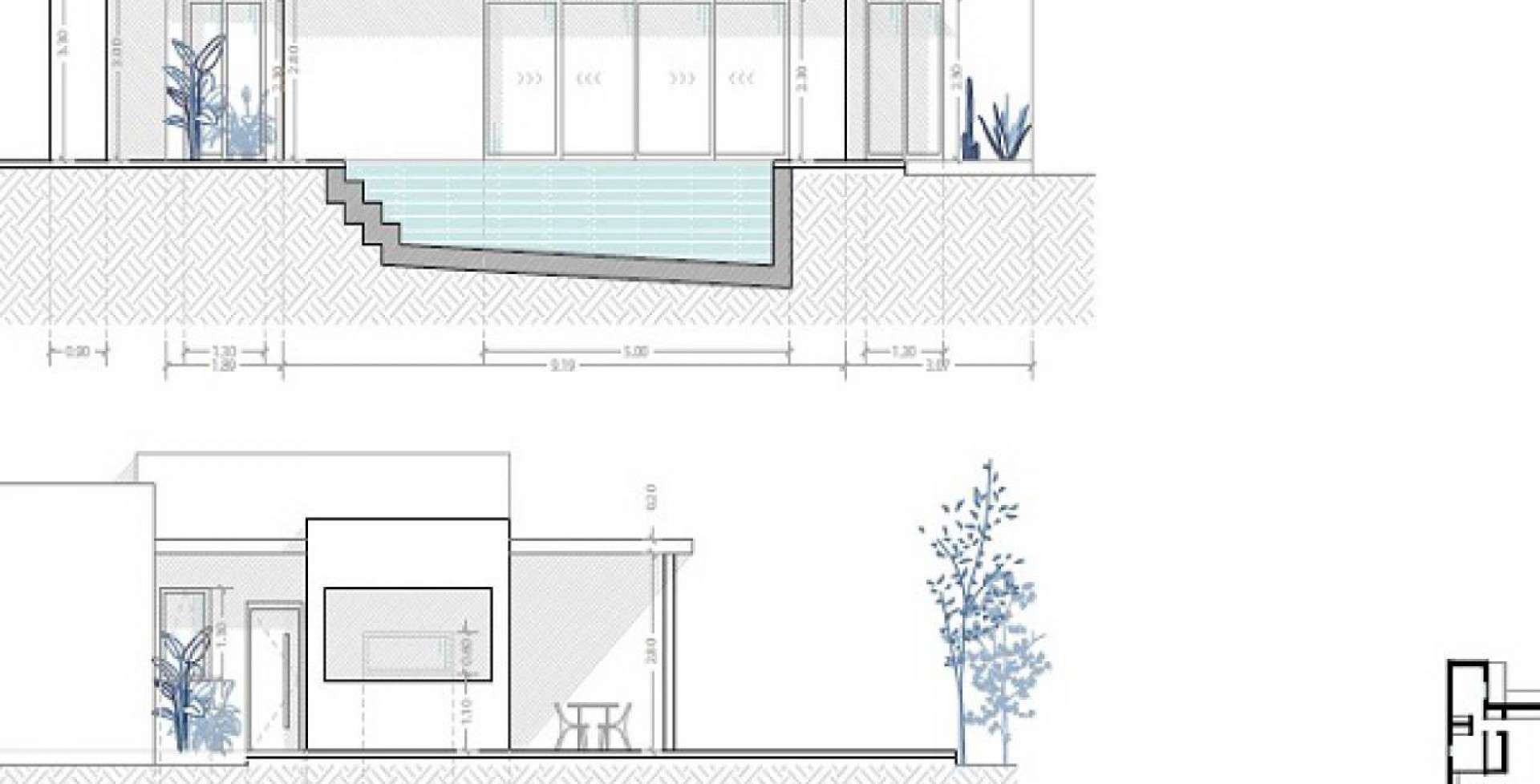 plan project of designed villa