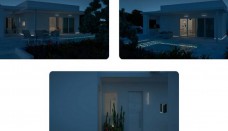 designed villa with night views