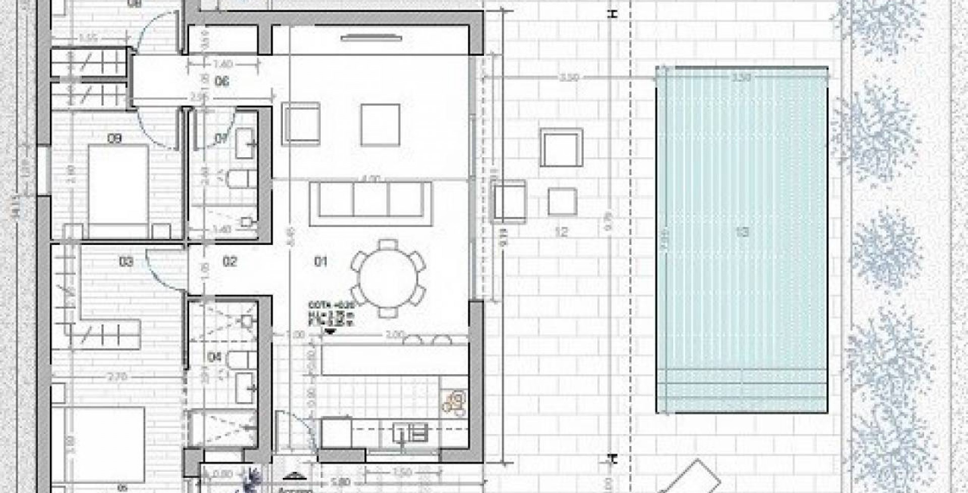 homes floor plan of a new villa