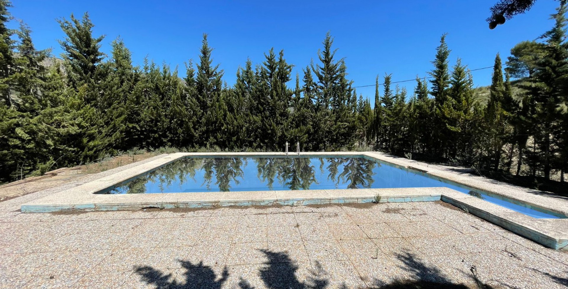 Large pool at country house, Ricote, Murcia, Spain 