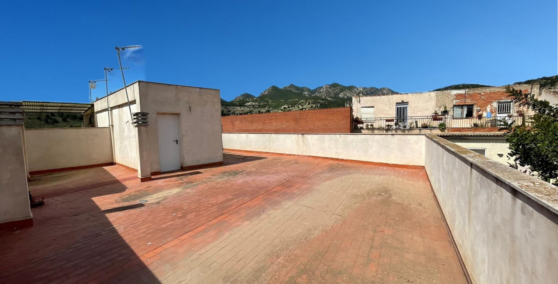 Big terrace at large town house, Ricote, Murcia, Spain