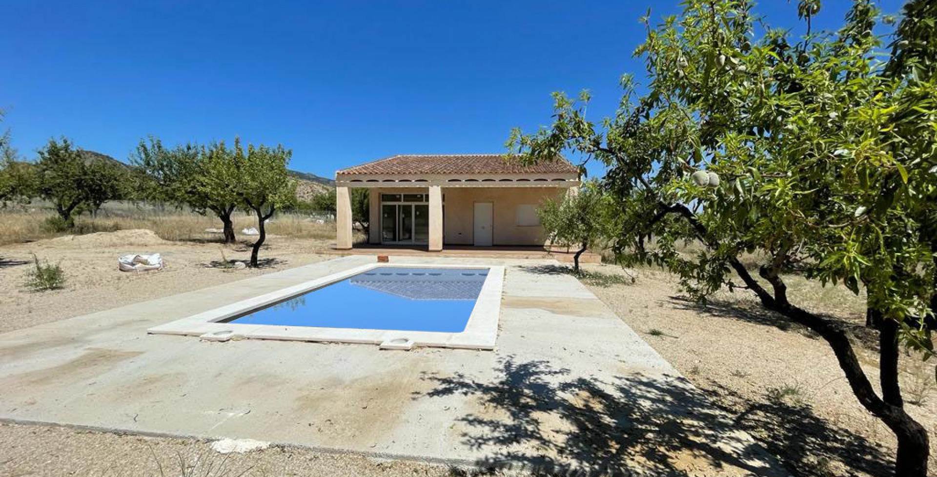 New build villa with large swimming pool, Ricote, Murcia, Spain