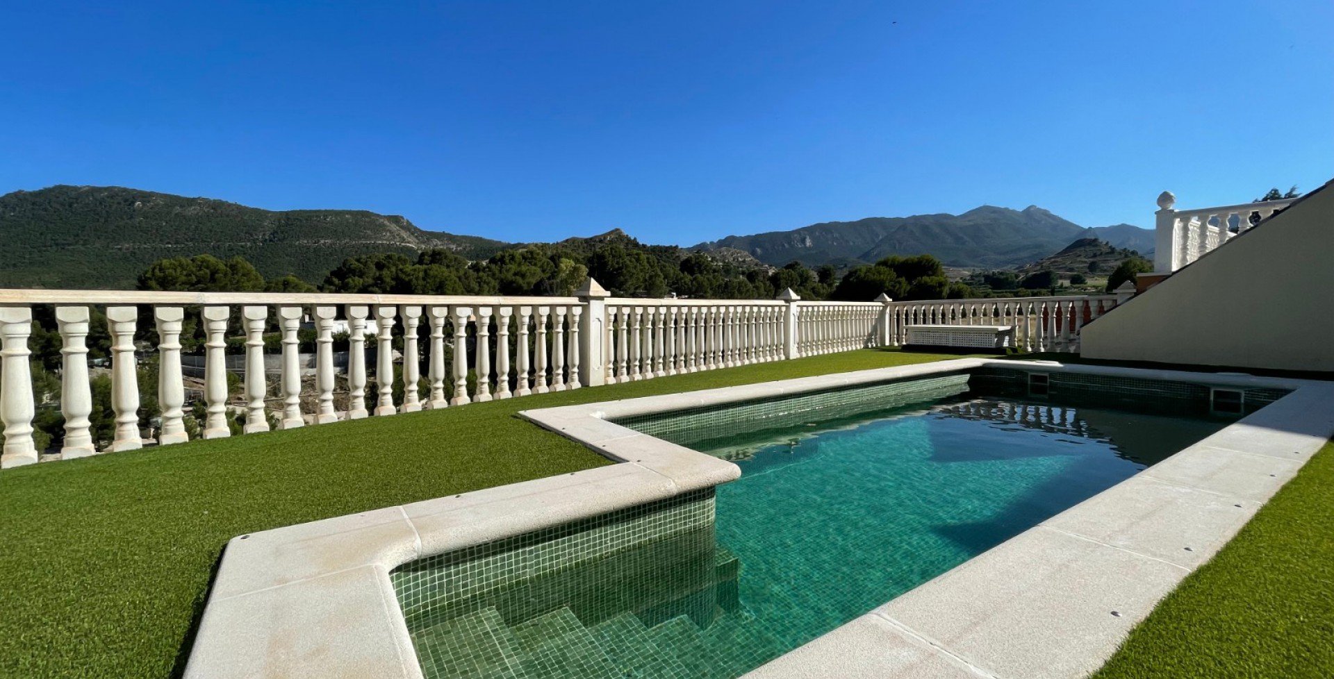 Beautiful swimming pool at large detached house, Blanca, Murcia, Spain