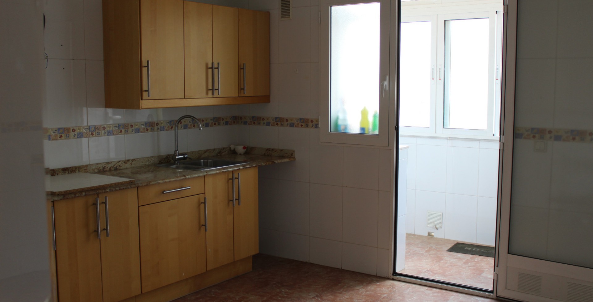 Modern kitchen at beautiful flat in Blanca, Murcia, Spain