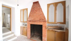 Nice fireplace at part modernized town house, Ricote, Murcia, Spain 